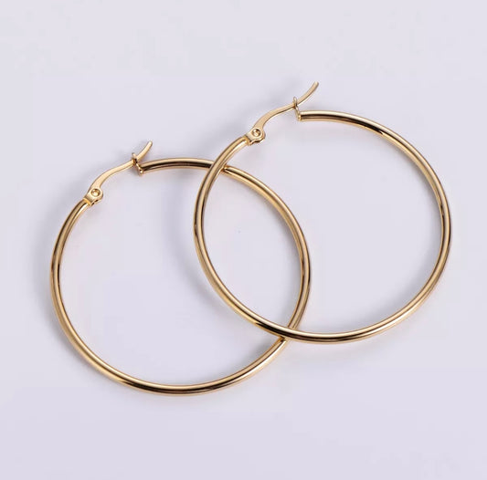 Her Golden Hoops